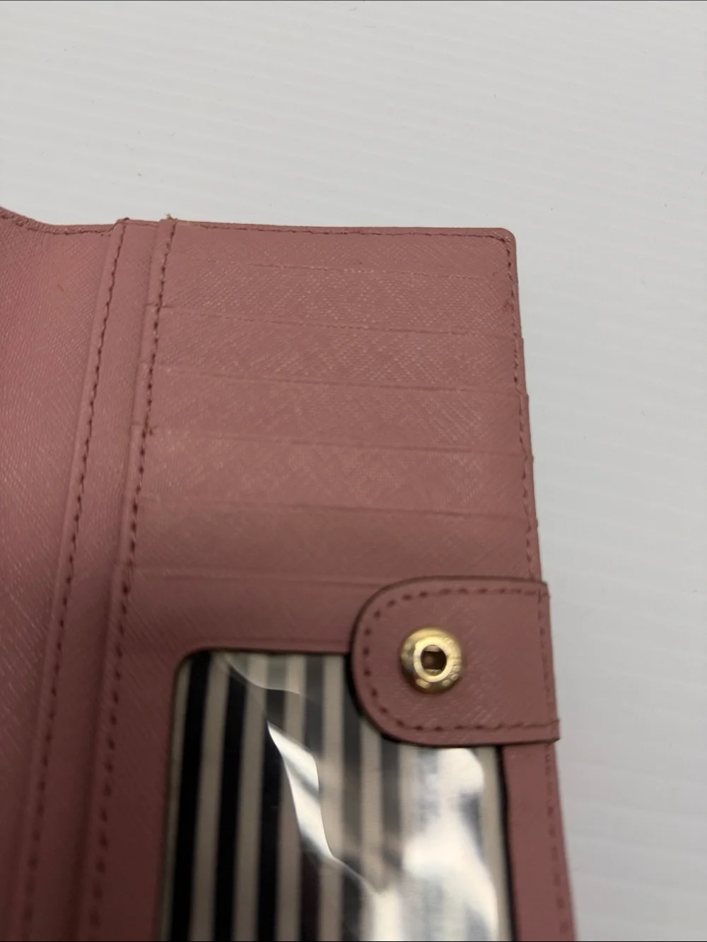 Kate Spade Two-Tone Plum and Dusty Pink Continental Wallet